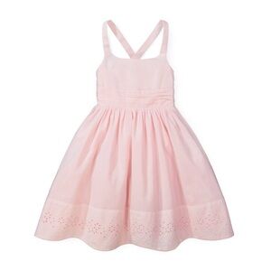 Hope & Henry Girls' Special Sun Dress with Embroidered Hem